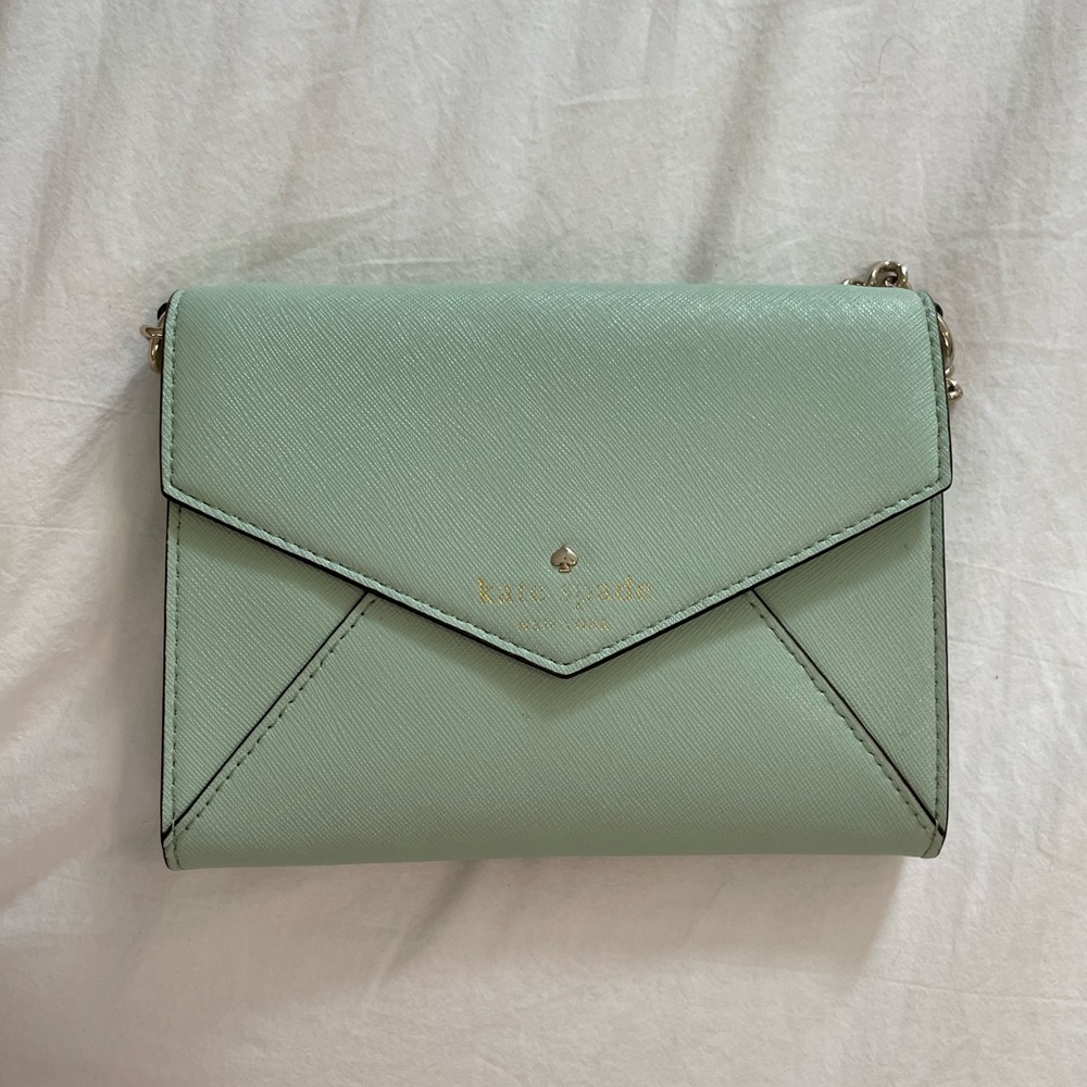Kate Spade Sage Green Clutch/Crossbody